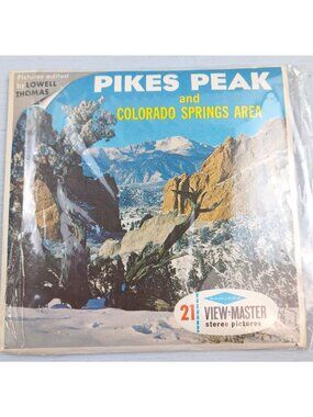 Vtg Sawyer's View Master Pikes Peak Colorado Springs Area Set Lowell Thomas